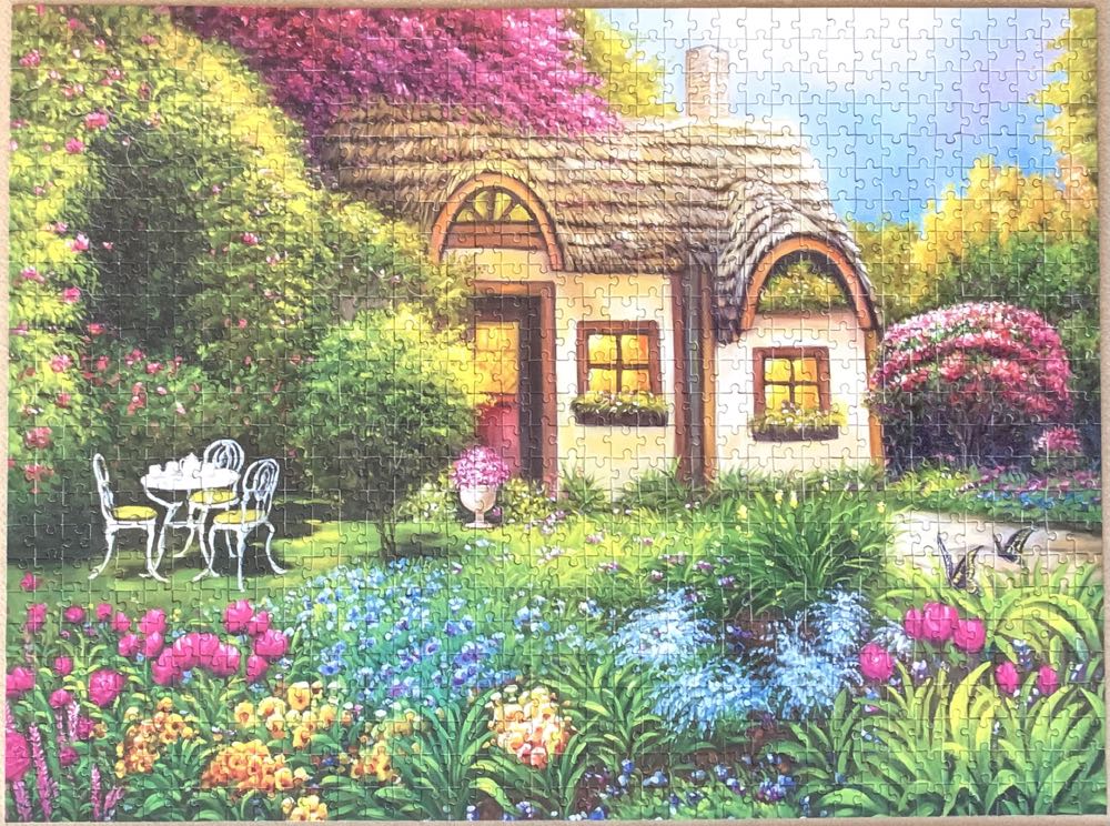 Garden Cottage - Lafayette Puzzle Factory puzzle collectible [Barcode 4895145411554] - Main Image 3