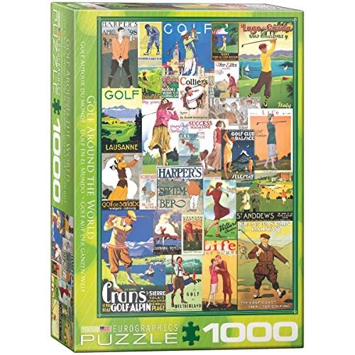 Golf Around the World - Eurographics puzzle collectible [Barcode 628136609333] - Main Image 1
