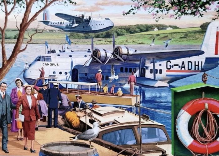 Empire Flying Boats - Falcon de luxe puzzle collectible [Barcode 8710126111949] - Main Image 2