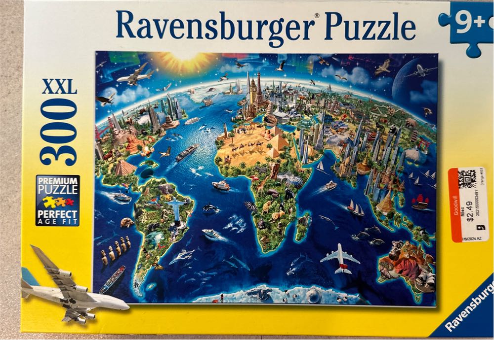 World Landmarks Map - Ravensburger puzzle collectible [Barcode 4005556132270] - Main Image 4
