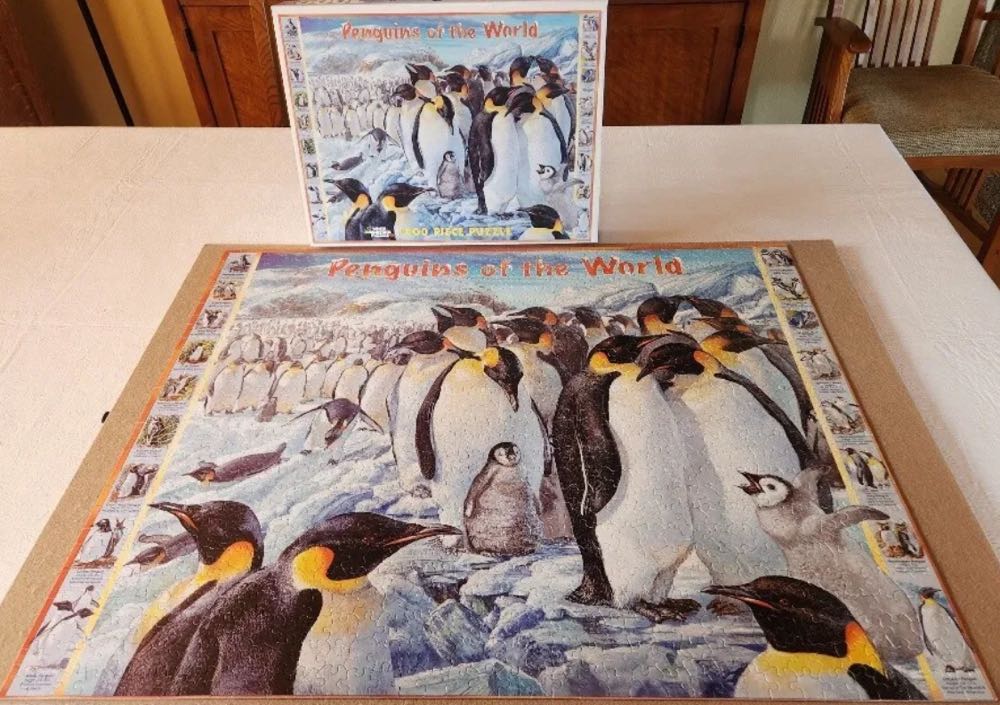 Penguins of the World -2 New - White Mountain Puzzles puzzle collectible [Barcode 724819249633] - Main Image 4