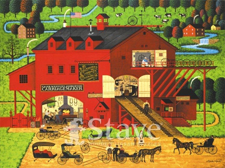 Caleb’s Buggy Barn - Buffalo Games puzzle collectible [Barcode 079346026173] - Main Image 3
