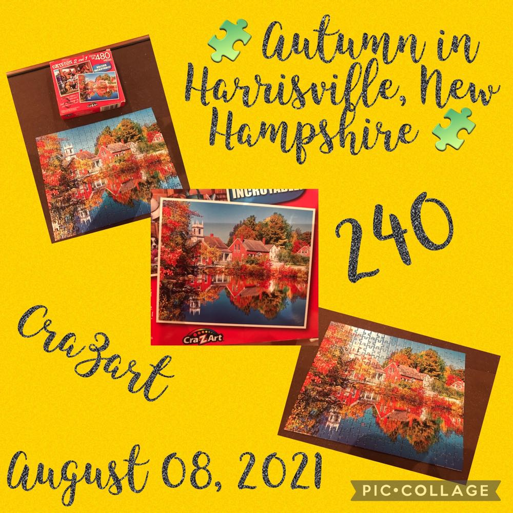 Autumn In Harrisville, New Hampshire 🍂🍁🥮 - Cra⚡️Art 🇺🇸 puzzle collectible [Barcode 639277722003] - Main Image 4