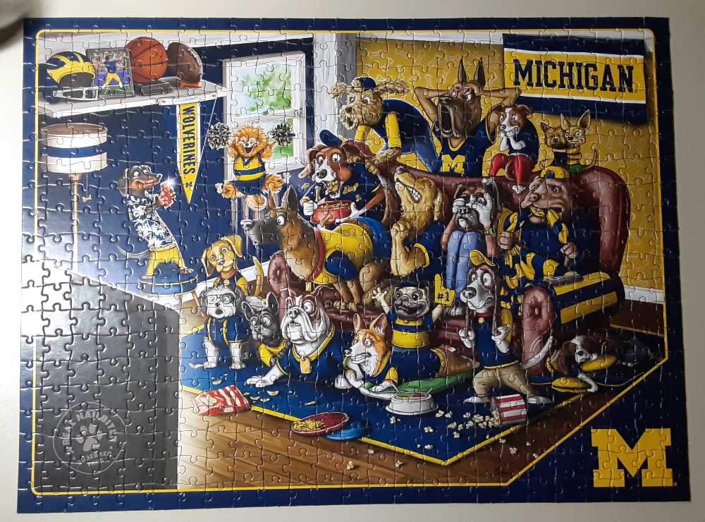 Michigan Wolverines: A Real Nailbiter  - You The Fan puzzle collectible [Barcode 810052503004] - Main Image 2