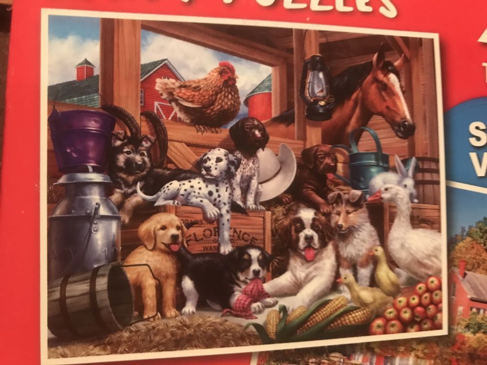 Barnyard Puppy Pals 🐶 🐴 🐓 🦆 🐰 - Cra⚡️Art 🇺🇸 puzzle collectible [Barcode 639277722003] - Main Image 3