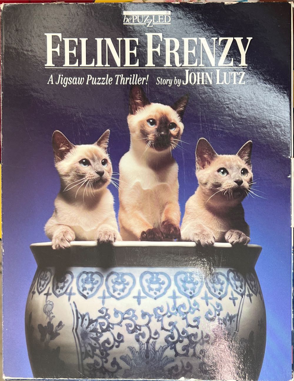 NFS Mystery Jigsaw:  Feline Frenzy - Bepuzzled 500 Mystery🚫 puzzle collectible [Barcode 023332001088] - Main Image 2