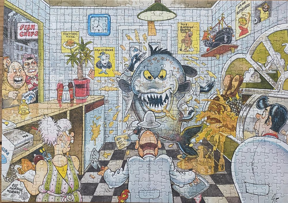 Wasgij Original 20 Fishy Business - Jumbo puzzle collectible [Barcode 8710126818541] - Main Image 2