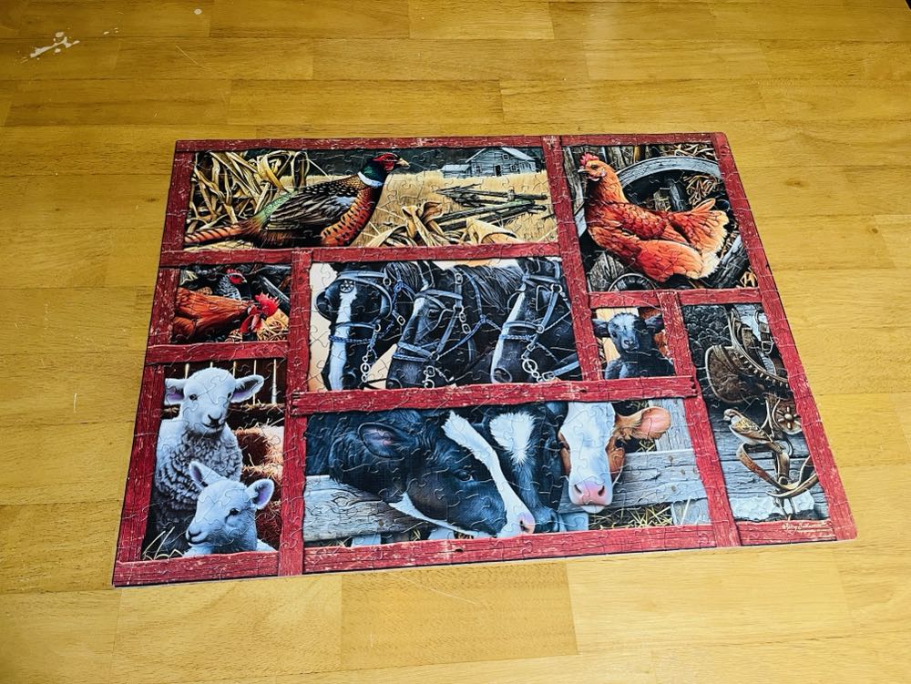 Farmyard Friends - Cobble Hill puzzle collectible [Barcode 625012880329] - Main Image 4