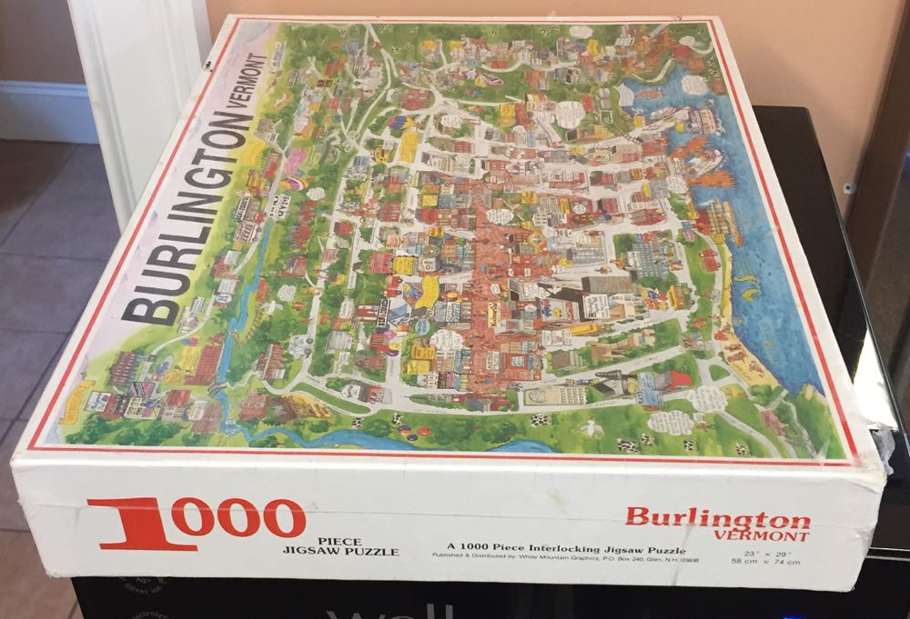 Burlington Vermont-USED - White Mountain Puzzles puzzle collectible - Main Image 2