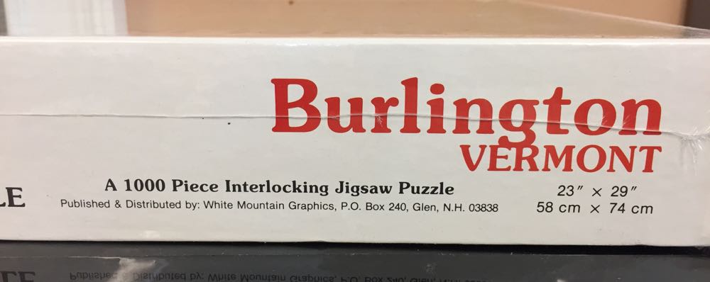 Burlington Vermont-USED - White Mountain Puzzles puzzle collectible - Main Image 3