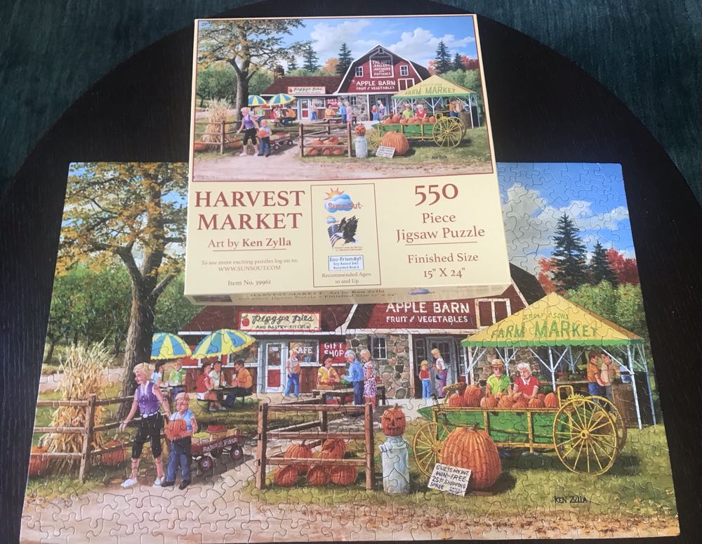 Harvest Market 🎃 🏬 🍂 - SunsOut 🇺🇸 puzzle collectible [Barcode 796780399617] - Main Image 3