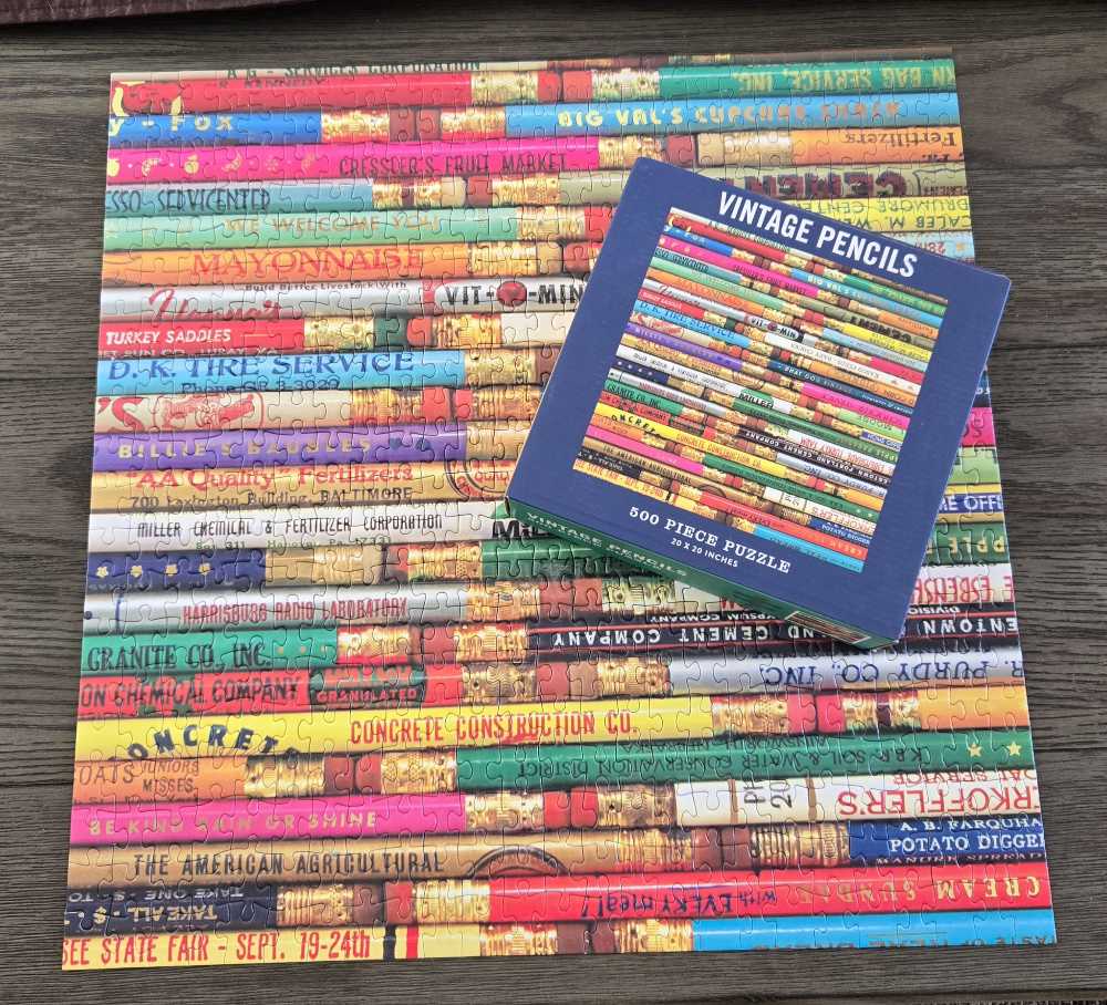 Vintage Pencils - Galison puzzle collectible [Barcode 9780735356771] - Main Image 4