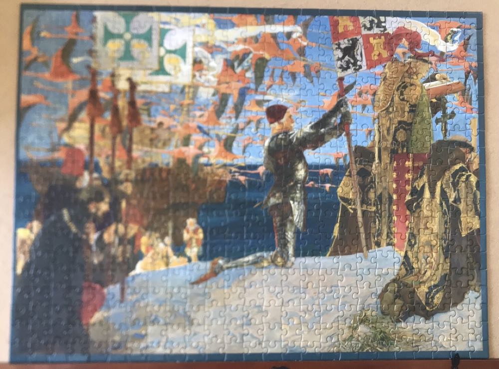 Columbus in the New World, 1906🛡🌎 - Pomegranate 🇺🇸 puzzle collectible [Barcode 717195244613] - Main Image 2