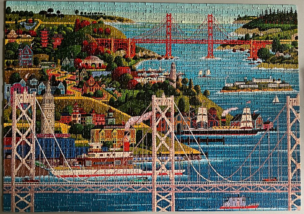 Bridges Of San Francisco - Hometown Collection puzzle collectible [Barcode 686141446237] - Main Image 2