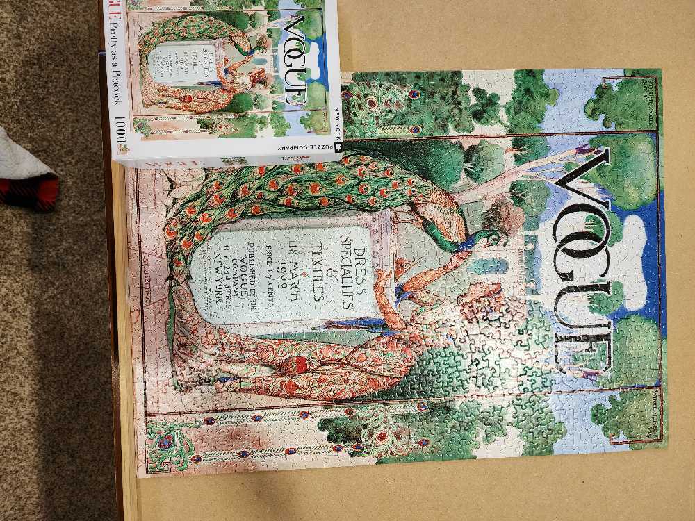 Pretty As A Peacock - New York Puzzle Company 🇺🇸 puzzle collectible [Barcode 819844014872] - Main Image 3