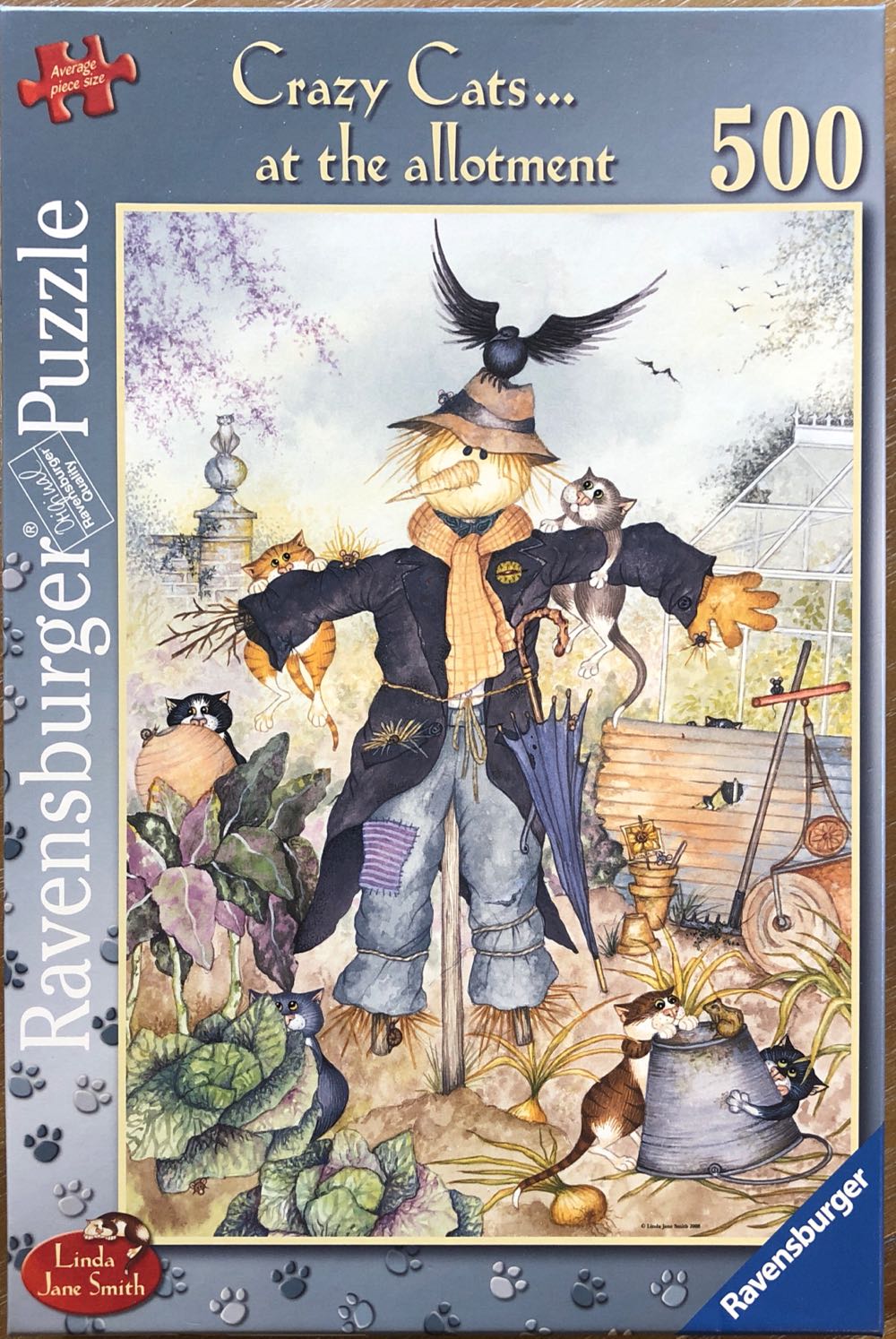 Crazy Cats at The Allotment - Ravensburger puzzle collectible [Barcode 4005556146253] - Main Image 1