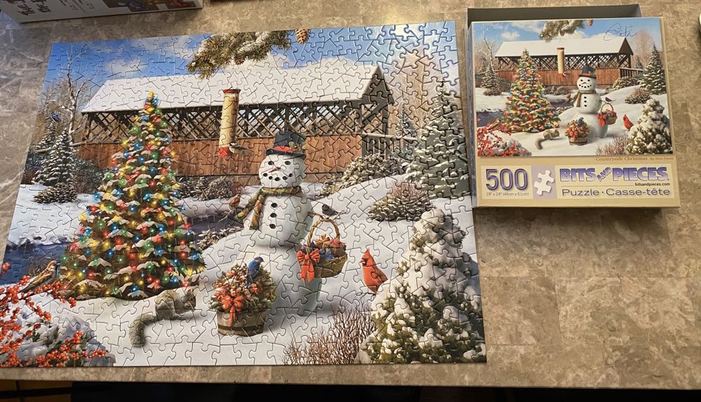 Countryside Christmas - Bits & Pieces puzzle collectible [Barcode 192949007780] - Main Image 2