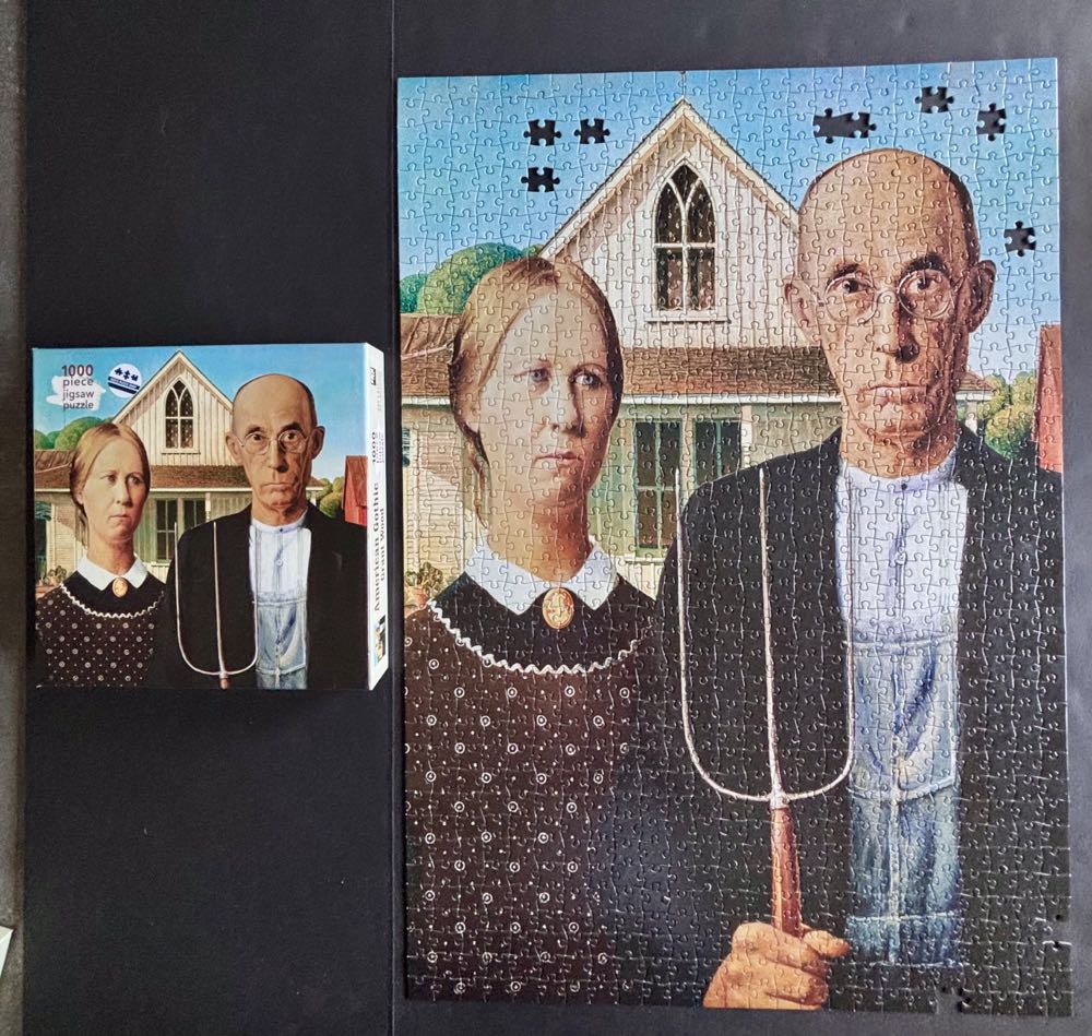 American Gothic - Flame Tree puzzle collectible [Barcode 9781786644916] - Main Image 2