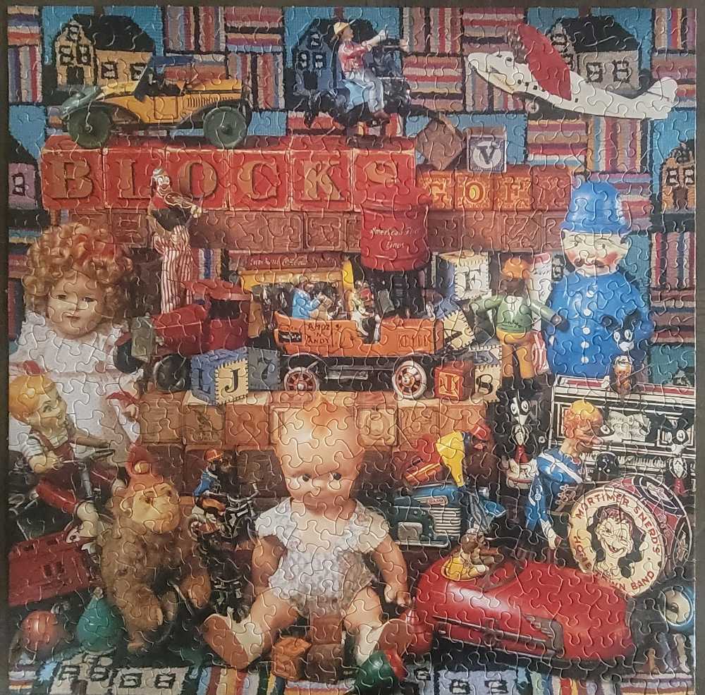 Playthings From The Past Toys of the 30’s and 40’s - Springbok puzzle collectible [Barcode 070000017186] - Main Image 2