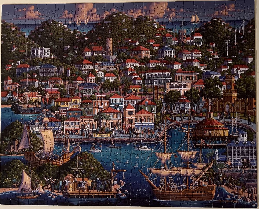 Dowdle- St. Thomas - Dowdle Folk Art puzzle collectible [Barcode 671095003100] - Main Image 2