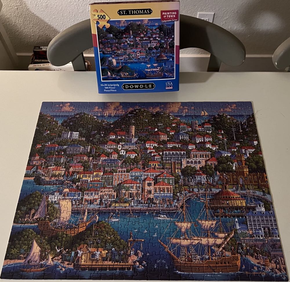 Dowdle- St. Thomas - Dowdle Folk Art puzzle collectible [Barcode 671095003100] - Main Image 3