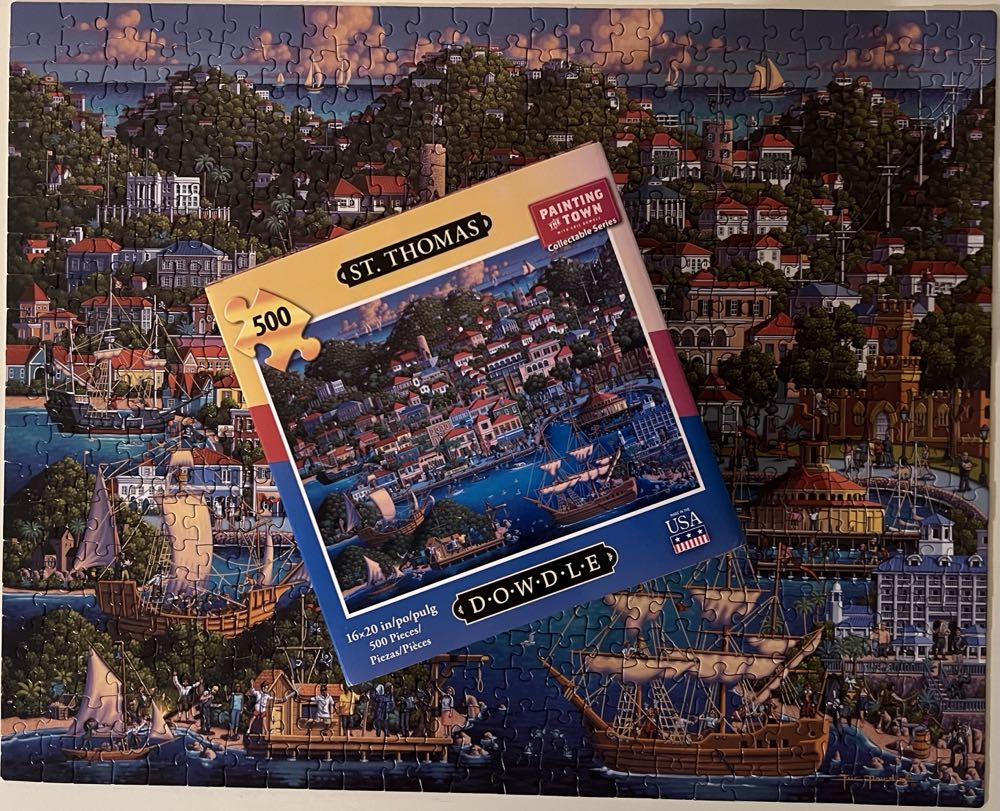 Dowdle- St. Thomas - Dowdle Folk Art puzzle collectible [Barcode 671095003100] - Main Image 4