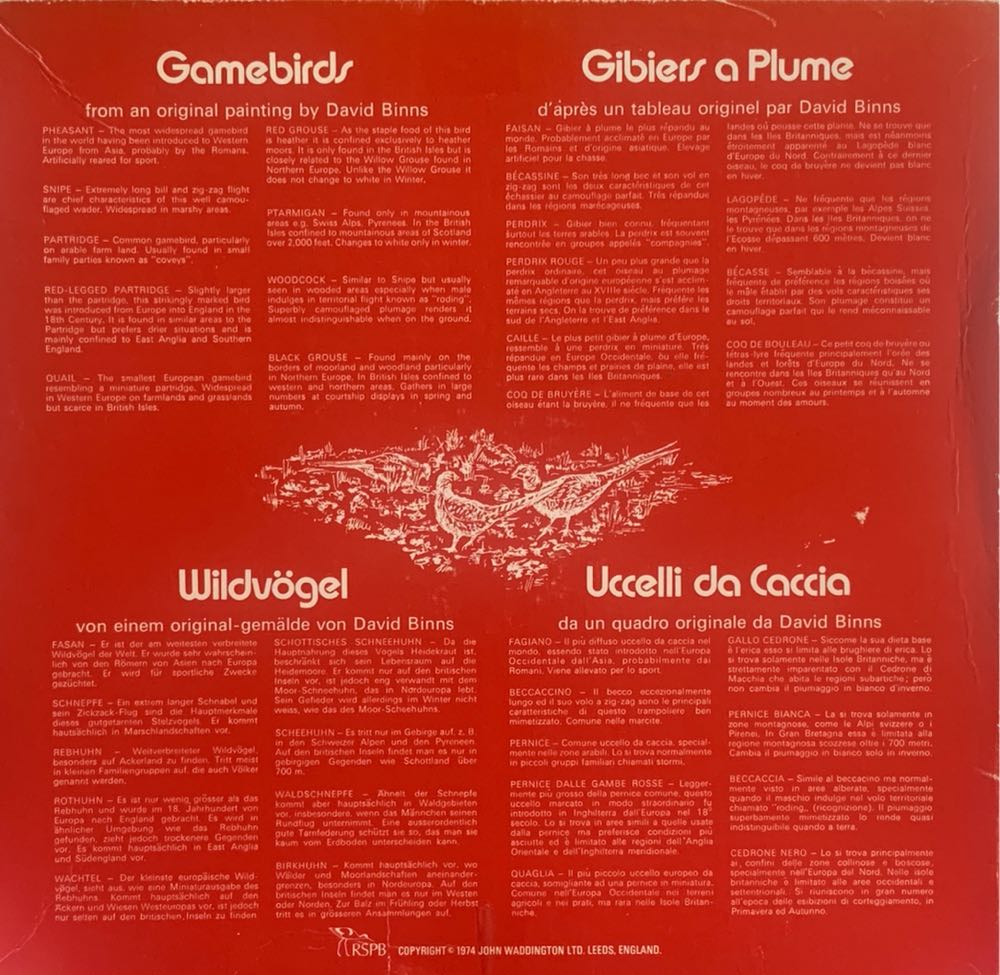 Gamebirds  - Waddingtons puzzle collectible - Main Image 2