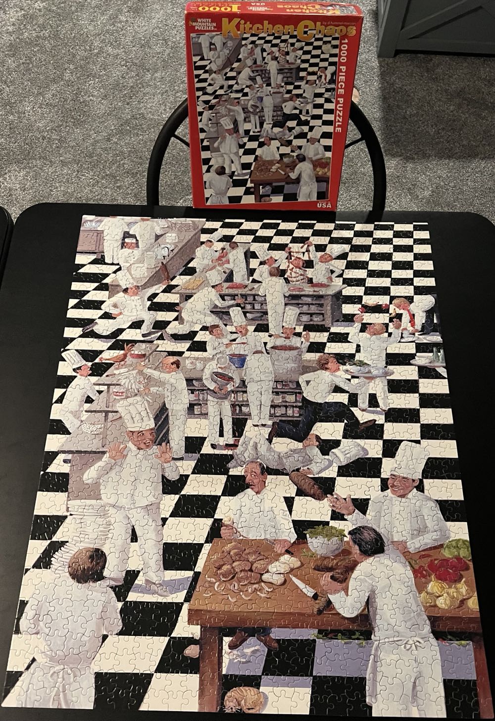 Kitchen Chaos - White Mountain Puzzles puzzle collectible [Barcode 724819252732] - Main Image 3