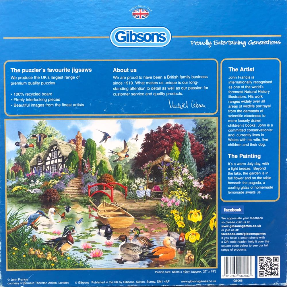 Enchanted Garden - Gibsons 🇬🇧 puzzle collectible [Barcode 5012269060683] - Main Image 3