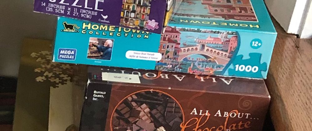 Port City With Old Stone Bridge - Hometown Collection puzzle collectible - Main Image 2