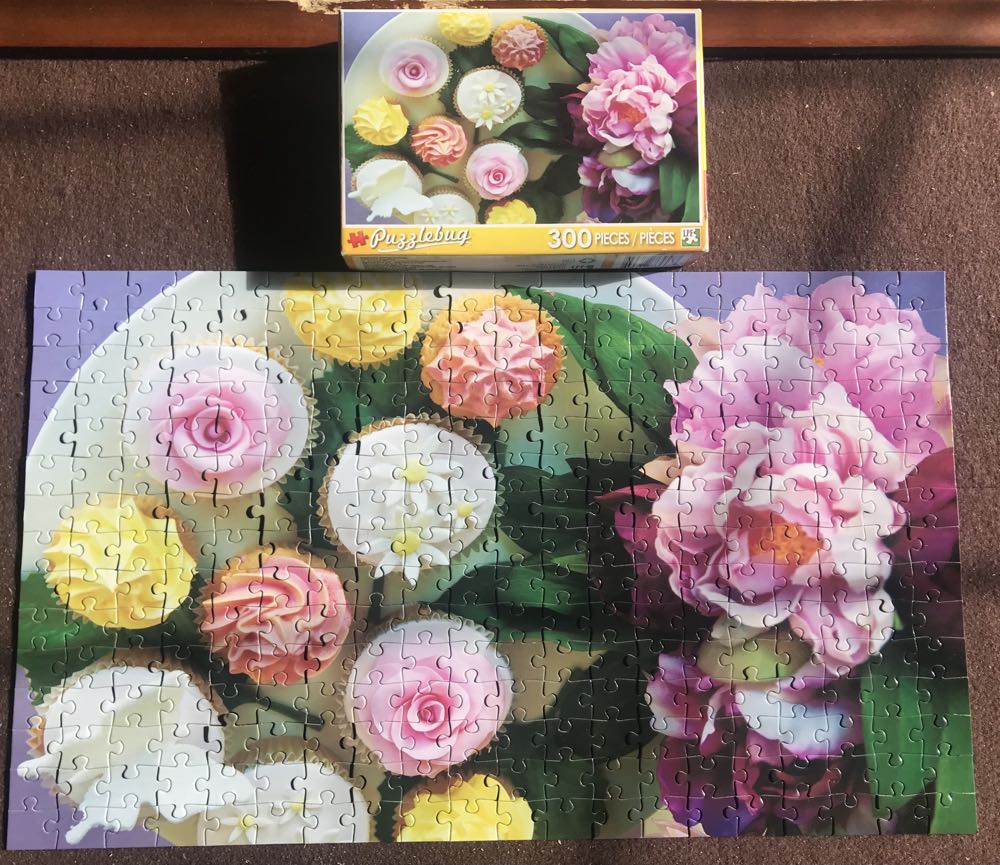 Cupcake Floral Delight 🧁🌸🌺🌻🌼 - Lafayette Puzzle Factory 🇺🇸 puzzle collectible [Barcode 639277764577] - Main Image 2