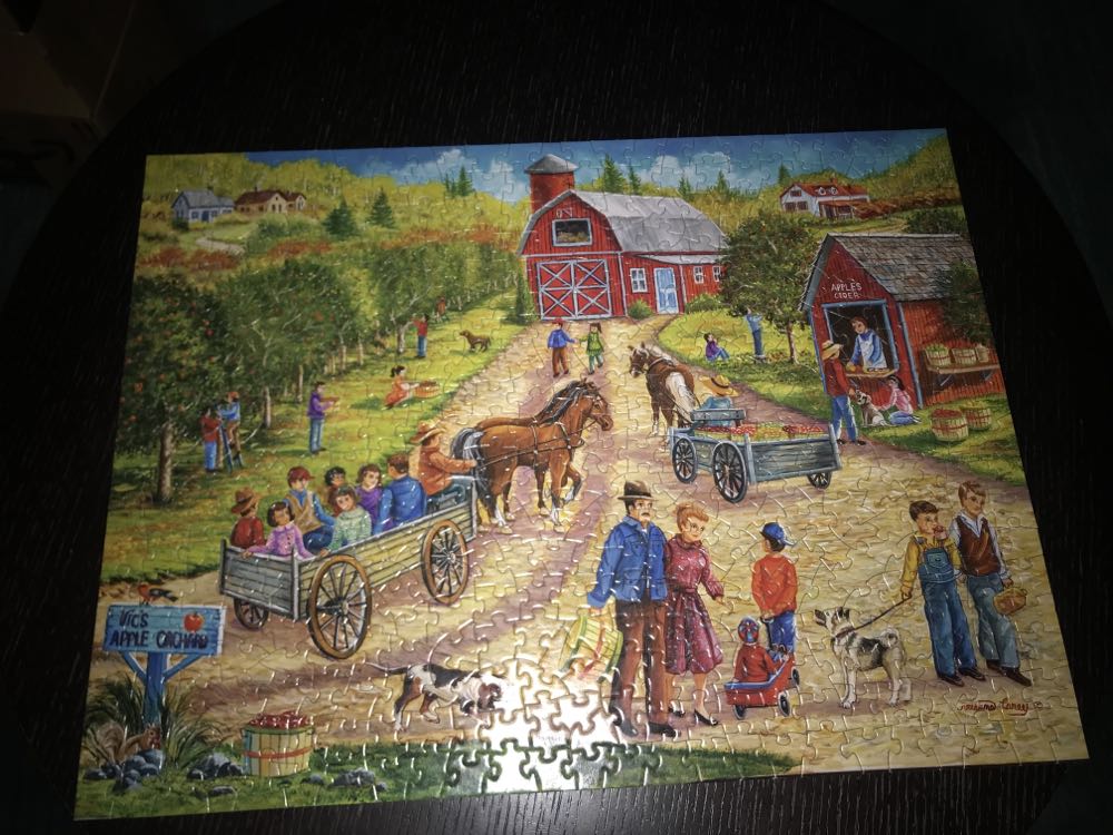 Vic’s Apple Orchard -SOLD - Bits & Pieces puzzle collectible [Barcode 192949053053] - Main Image 2