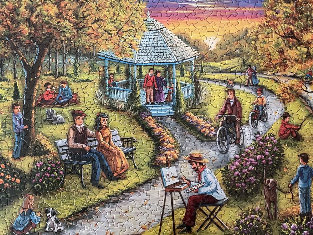 Autumn in the Park - Bits & Pieces puzzle collectible [Barcode 192949053107] - Main Image 2