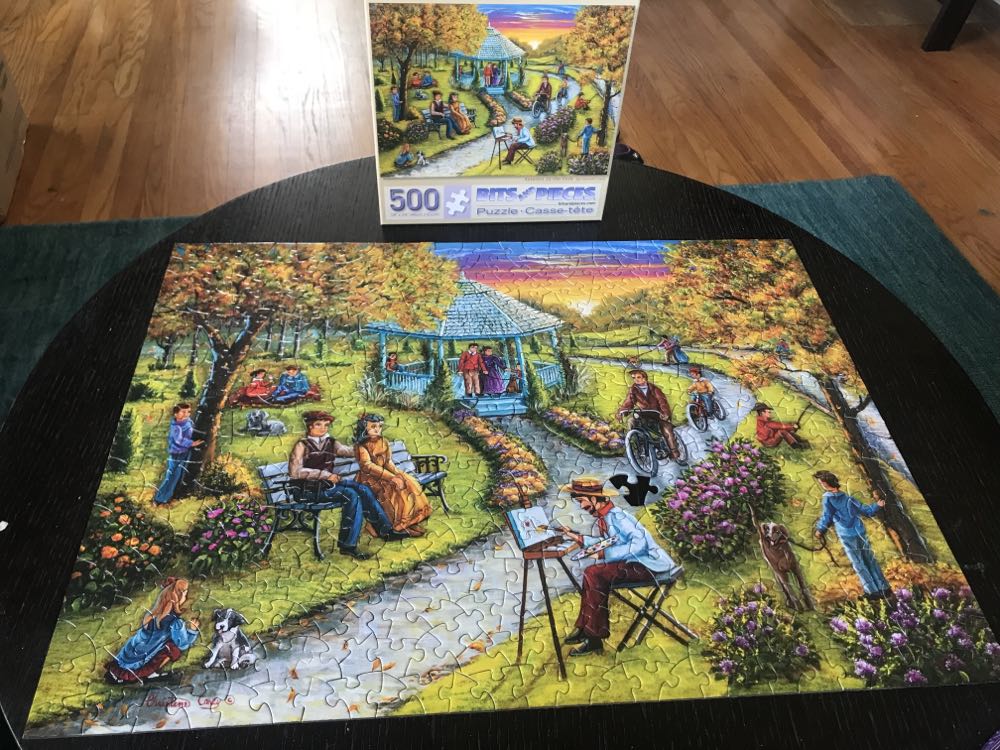 Autumn in the Park - Bits & Pieces puzzle collectible [Barcode 192949053107] - Main Image 3