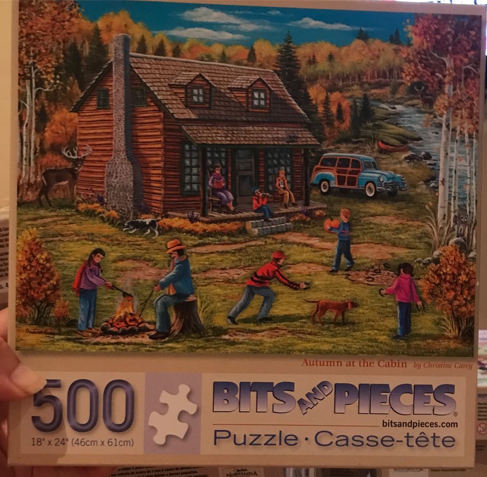 Autumn at the Cabin 🍂🍁 - Bits & Pieces 🇺🇸 puzzle collectible [Barcode 192949053077] - Main Image 1