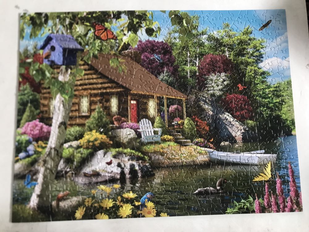 Cabin On The Lake - Bits & Pieces puzzle collectible [Barcode 192949003379] - Main Image 2