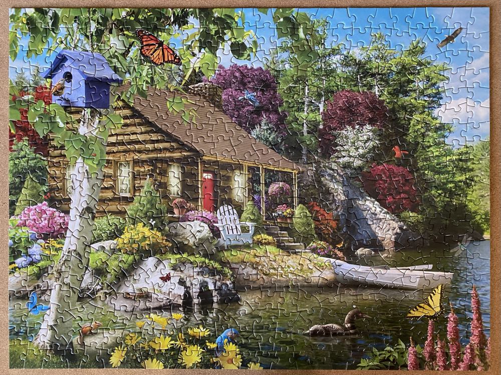 Cabin On The Lake - Bits & Pieces puzzle collectible [Barcode 192949003379] - Main Image 3