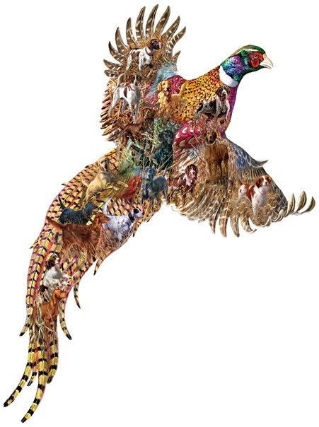 Sports Afield Pheasant Days 🟦 - SunsOut puzzle collectible [Barcode 796780950597] - Main Image 2