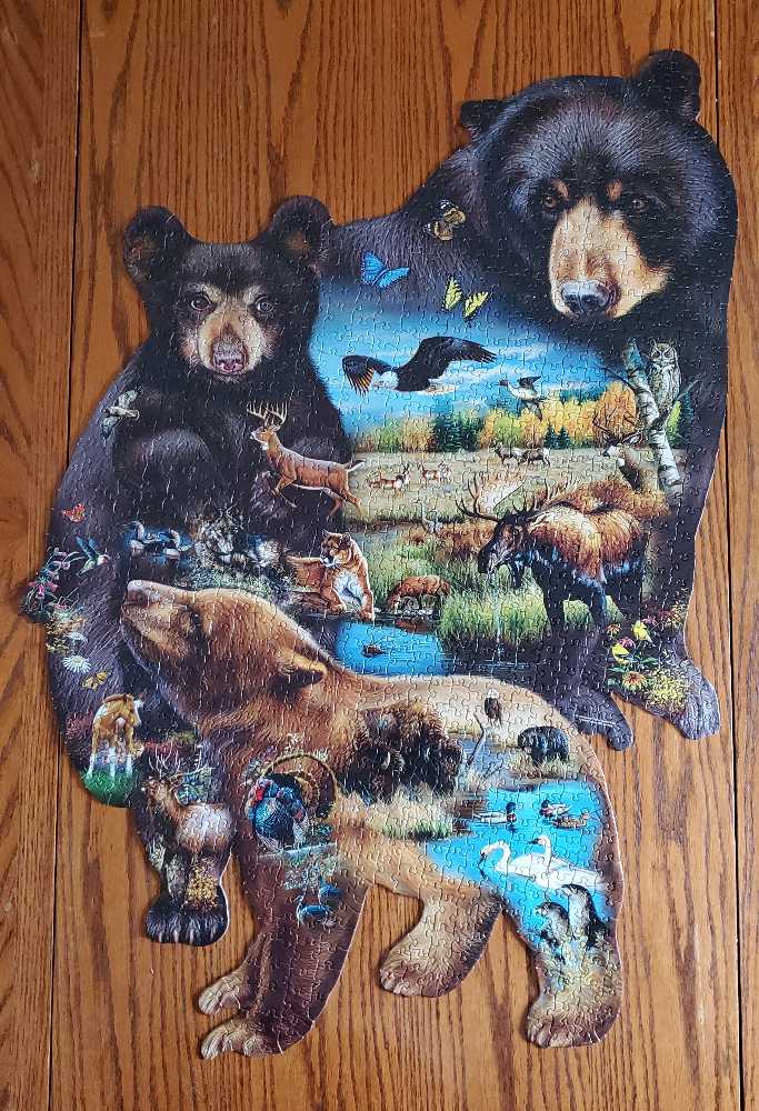 Bear Family Adventure - SunsOut puzzle collectible [Barcode 796780957329] - Main Image 2