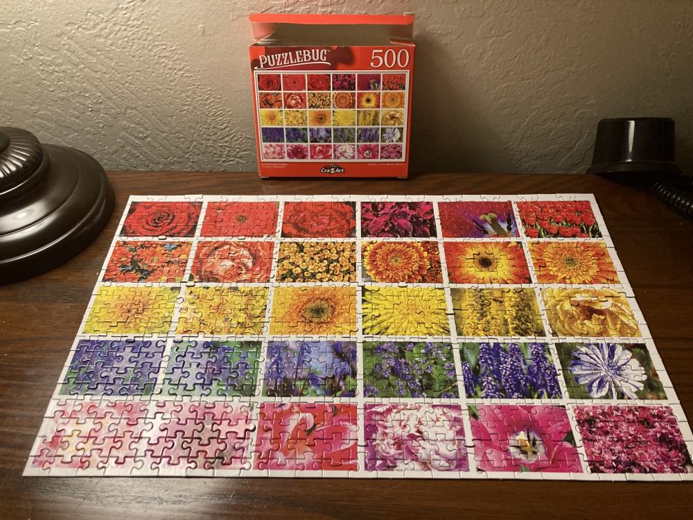 Colorful Flower Collage - CraZArt puzzle collectible [Barcode 639277527660] - Main Image 2