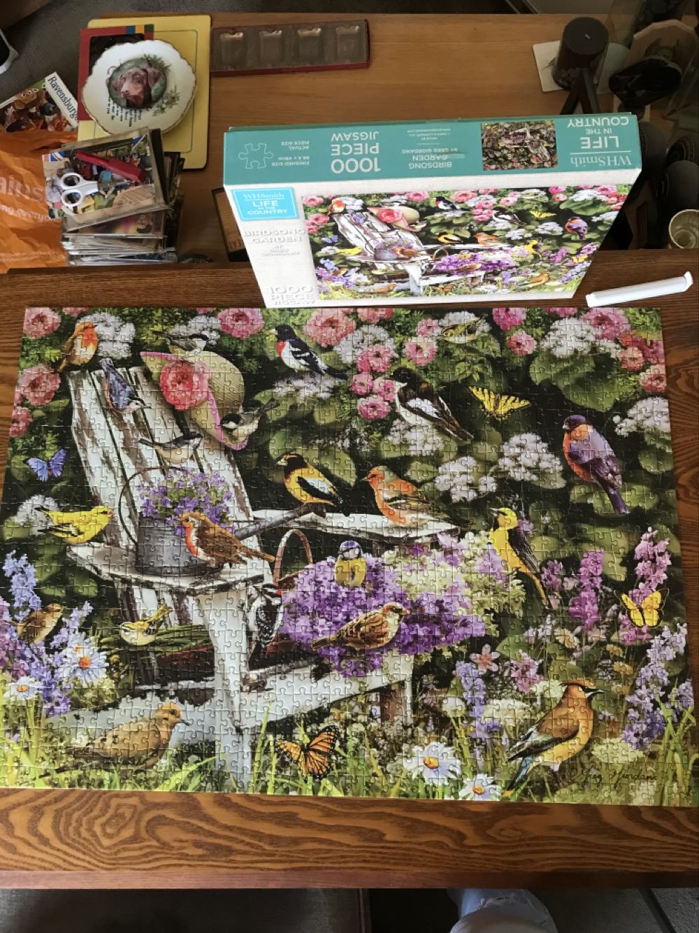 Birdsong garden - WH Smith puzzle collectible [Barcode 5013872073336] - Main Image 2