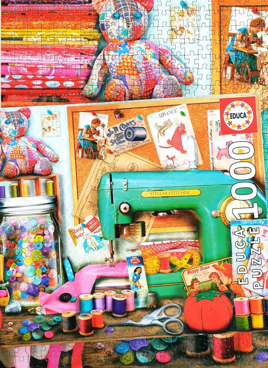 Sewing Corner - Educa puzzle collectible [Barcode 8412668176607] - Main Image 4