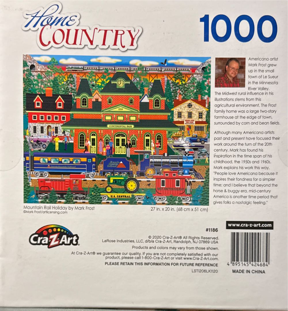 Mountain Rail Holiday - Cra-Z-Art puzzle collectible [Barcode 4895145424684] - Main Image 2