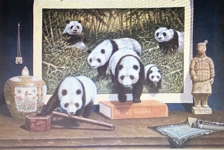 Giant Pandas 🟦 - Jumbo puzzle collectible [Barcode 8710126014691] - Main Image 2