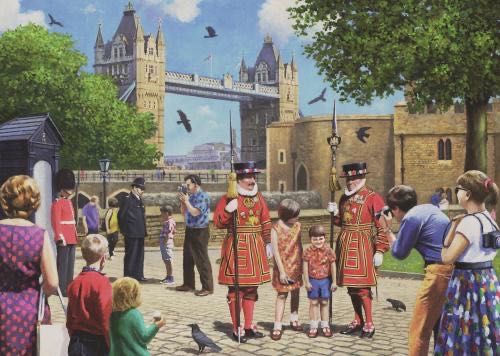 Beefeaters At The Tower - Falcon de luxe puzzle collectible [Barcode 8710126111772] - Main Image 2
