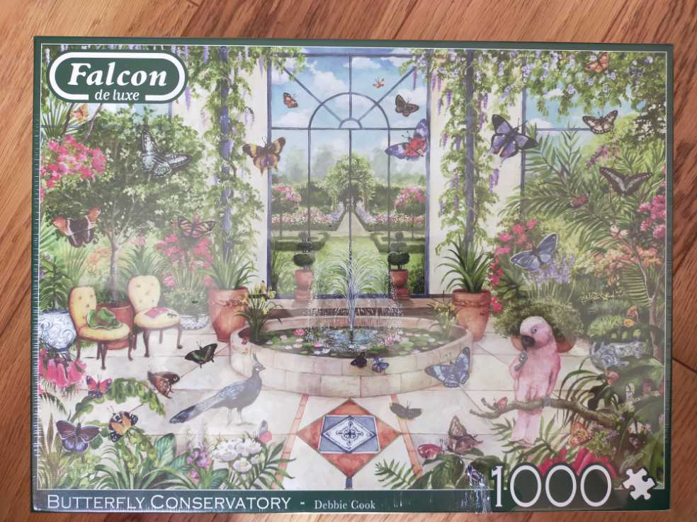 Butterfly Conservatory 🐦 - Falcon de luxe puzzle collectible [Barcode 8710126112557] - Main Image 2
