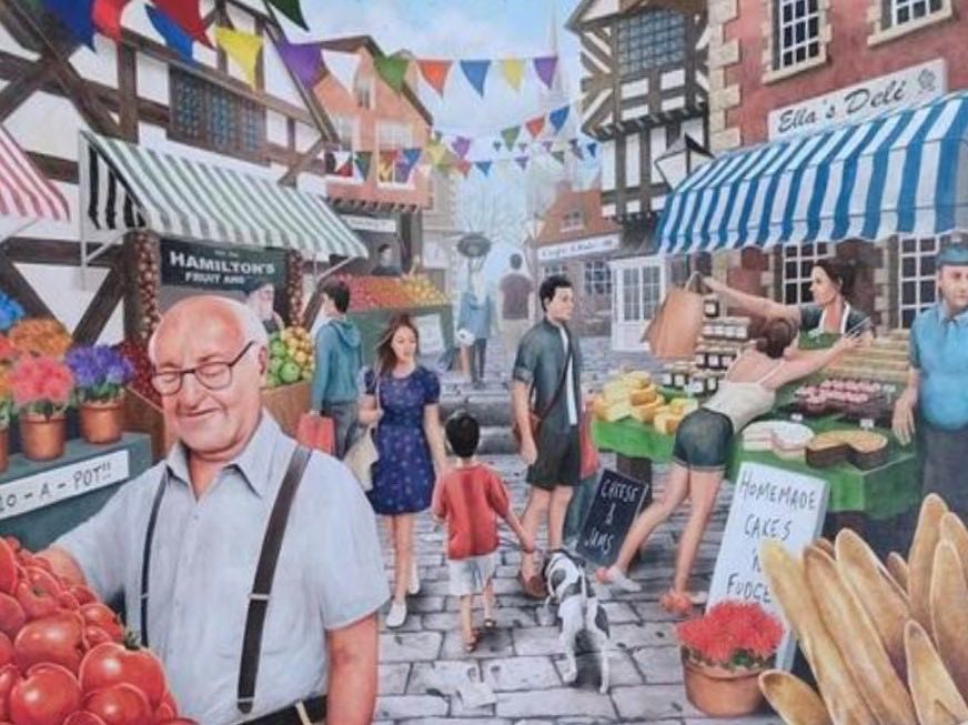 Market Day - Falcon de luxe puzzle collectible [Barcode 8710126111116] - Main Image 2