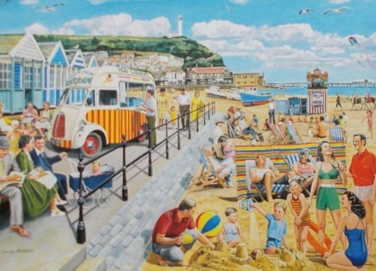 By The Seaside - Falcon de luxe puzzle collectible [Barcode 8710126100042] - Main Image 2