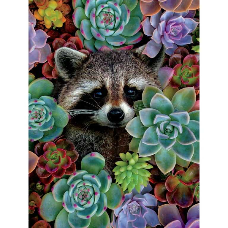 Nature’s Beauty Raccoon - Ceaco puzzle collectible [Barcode 021081241090] - Main Image 2