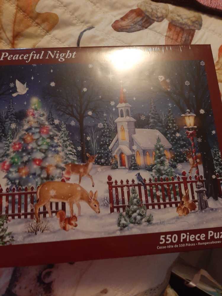 Peaceful Night Christmas Jigsaw Puzzle 550 Piece  puzzle collectible [Barcode 819273020123] - Main Image 2